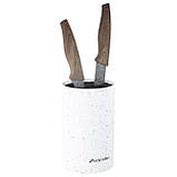 Підставка для ножів Kamille KM-7604BL 18см Білий Підставка для керамічних ножів Підставка для зберігання ножів, фото 2