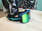 Гірськолижна маска Giro Method Blue Neon Light 2 лінзи Vivid Emerald S2/Vivid Infrared S1 (Уцінка), фото 3