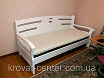 білий односпальний диван ліжко Луї Дюпон Люкс