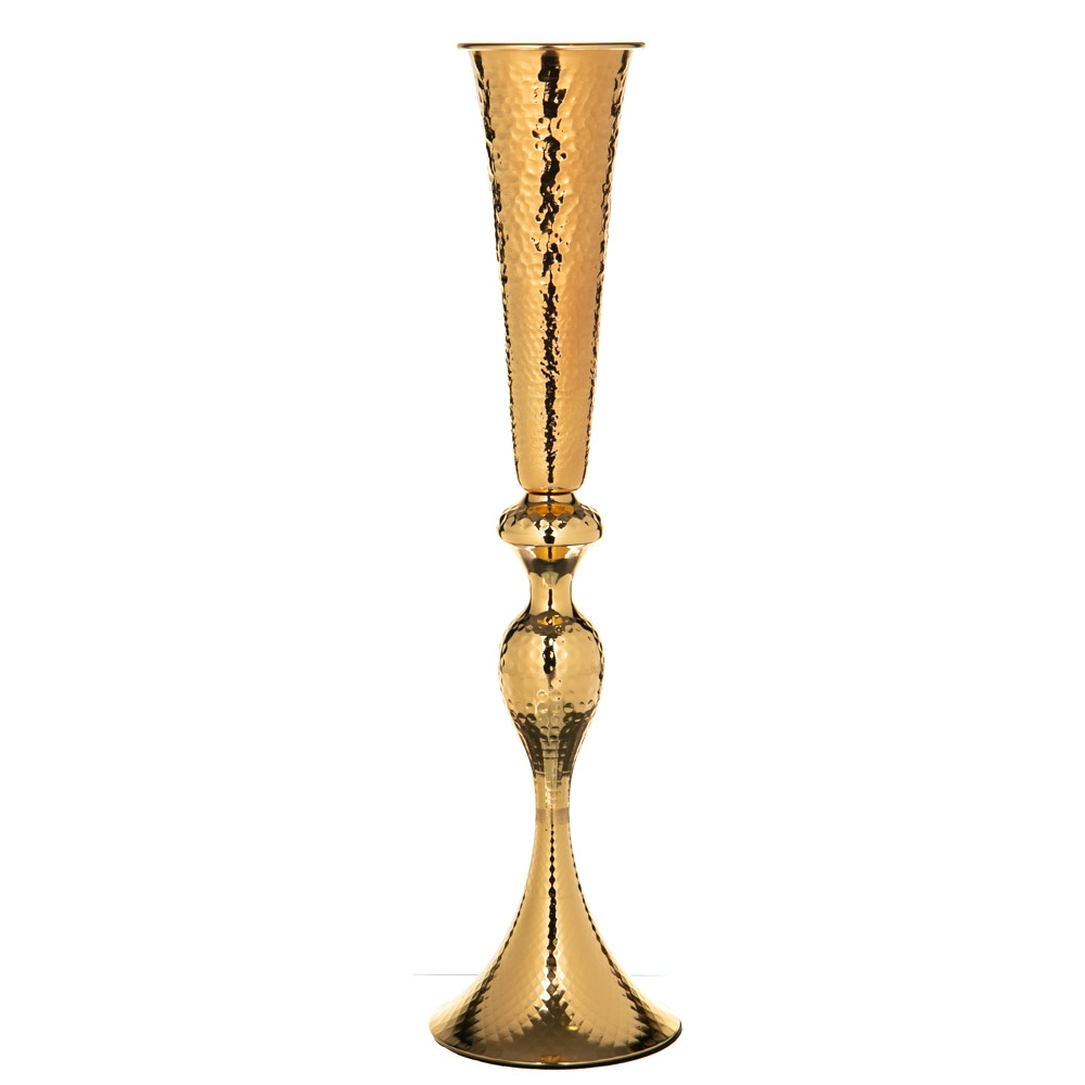 Ваза "Беатриче" 66 см, матеріал метал, колір золото (2009-038)