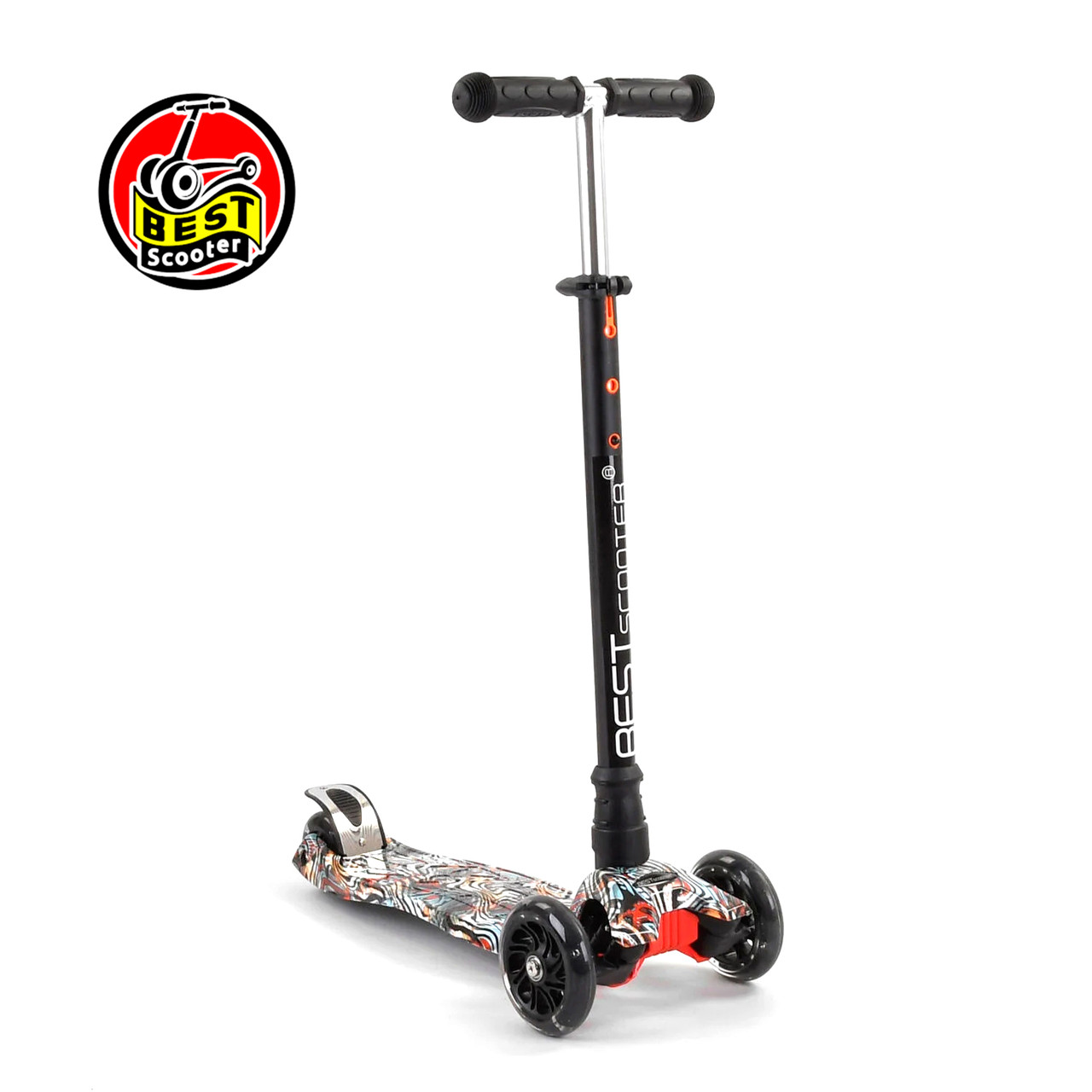 Дитячий триколісний самокат Best Scooter А 25777 /779-1539 Чорний