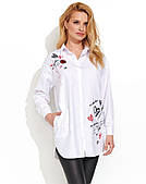 Біла сорочка-туніка жіноча. Модель Samali Zaps