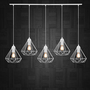 Підвісна люстра на 5 ламп DIAMOND-5 E27 чорний