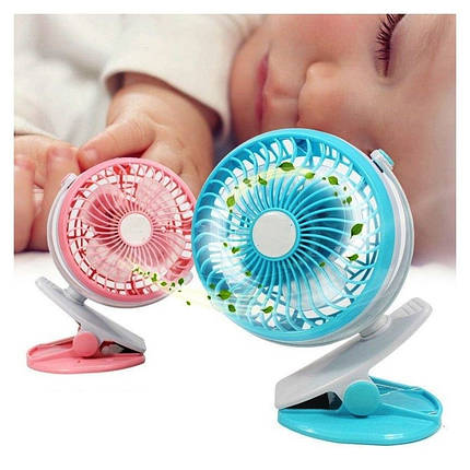 Портативний USB-вентилятор Mini Fan ML-F168 з акумулятором на прищіпці, фото 1