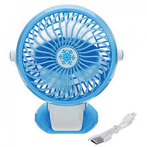 Портативний USB-вентилятор Mini Fan ML-F168 з акумулятором на прищіпці, фото 5