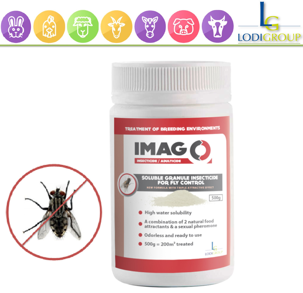 ІМАГО SG 500г гранульований водорозчинний, від мух та інших літаючих комах (інсектицид)
