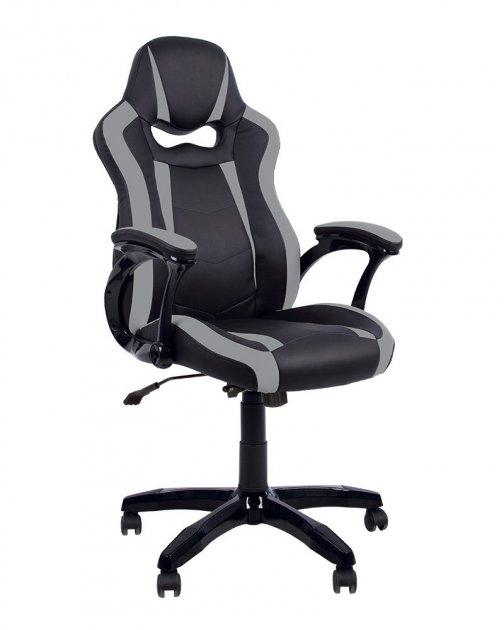 Комп'ютерне ігрове геймерське крісло Комбо Combo Anyfix PL-73 Екокожа eco-30/eco-70 чорно-сірий