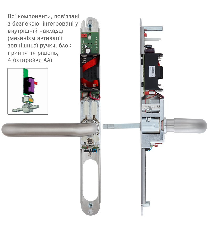 Кодовая фурнитура EFF EFF AnyKey 92мм 50-55мм (Германия) - фото 7 - id-p1443806830