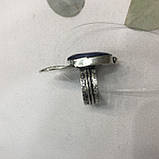 Сапфір кільце 16,5 розмір кільце з каменем індійський сапфір в сріблі кільце з сапфіром., фото 5