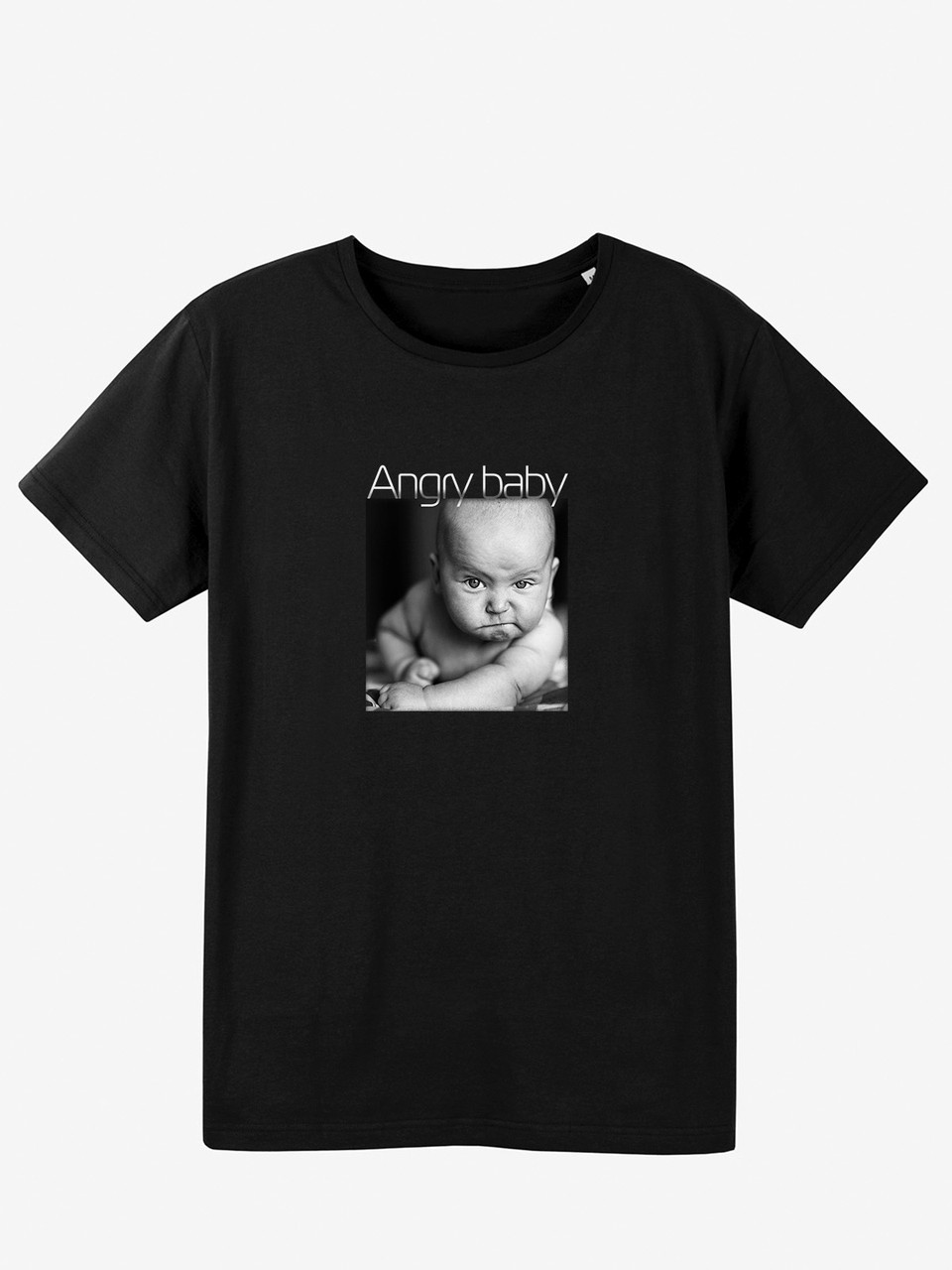 Молодіжна футболка чорного кольору AngryBaby