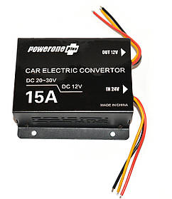 Інвертор PowerOne+ (24V-12V) 15A