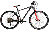 Велосипе Crosser Solo 27,5" (рама 18, 1*12) L-TWOO+Shimano 2021 серо-красный