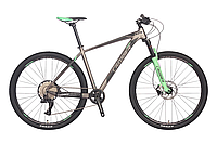 Велосипе Crosser Solo 27,5" (рама 18, 1*12) L-TWOO+Shimano серо-зеленый