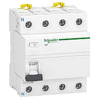 Диференційний вимикач (ПЗВ) Schneider Electric iID K 4P 63A 30мА AC 6кА