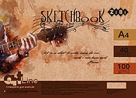 Скетчбук А4 коричневый, ART Line ZB.1486 G-Rich