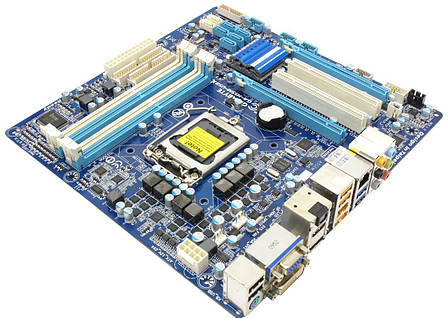 Материнська плата GIGABYTE GA-H55M-USB3 (s1156, H55, PCI-Ex16), фото 1