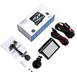 Відеореєстратор автомобільний з 3 камерами і 4х дюймовим екраном зі зйомкою салону + карта пам'яті 32 гб, фото 5