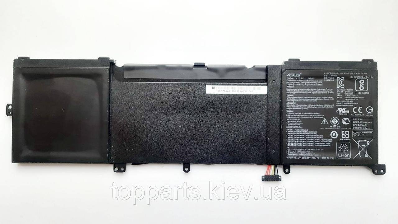 Батарея для ноутбука Asus UX501 C32N1523, 8200mAh (96Wh), 6cell, 11.4V, Li-ion, чорний, ОРИГІНАЛЬНА
