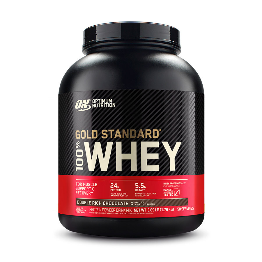 Сироватковий протеїн ізолят Optimum Nutrition 100% Whey Gold Standard 1760 грам Ванильно морозиво, фото 1