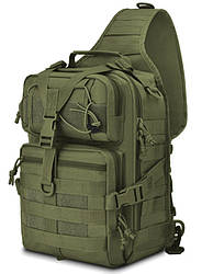 Рюкзак сумка тактична військова Eagle M04G Oxford 600D 20 л через плече Green
