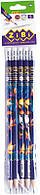 Олівець графітовий ZiBi Exotic HB з гумкою блістер 5 шт. KIDS Line (упаковка) ZB.2313-5