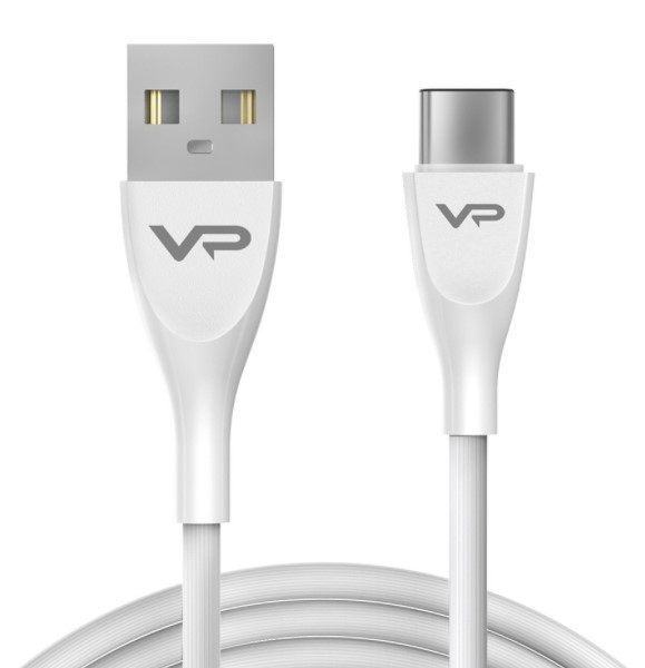 Кабель USB Veron CV08 (Type C) (1m) White, фото 1