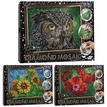 Набір для творчості "Алмазний живопис DIAMOND MOSAIC" малий DM-02-01,02,03,04-10