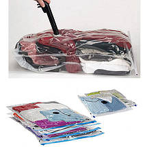 Вакуумний пакет для речей Vacuum Compressed Bag 80 х 120 см, фото 4