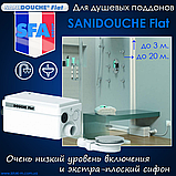 Санітарний насос для примусового відведення санітарних стоків від душової кабіни SANIDOUCHE Flat, фото 5