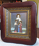 Ікона Віра Надія Любов і Софія у фігурному кіоті під склом, розмір 20×18 сюжет 10×12., фото 3