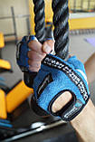 Рукавички для фітнесу і важкої атлетики Power System Workout PS-2200 L Blue, фото 5