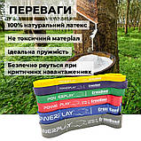 Гумова петля для тренувань PowerPlay 4115 Level 4 (14-39 кг) Червона, фото 10
