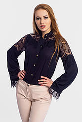 Ошатна блузка з мереживом "Glory", розміри: S, M, L, XL