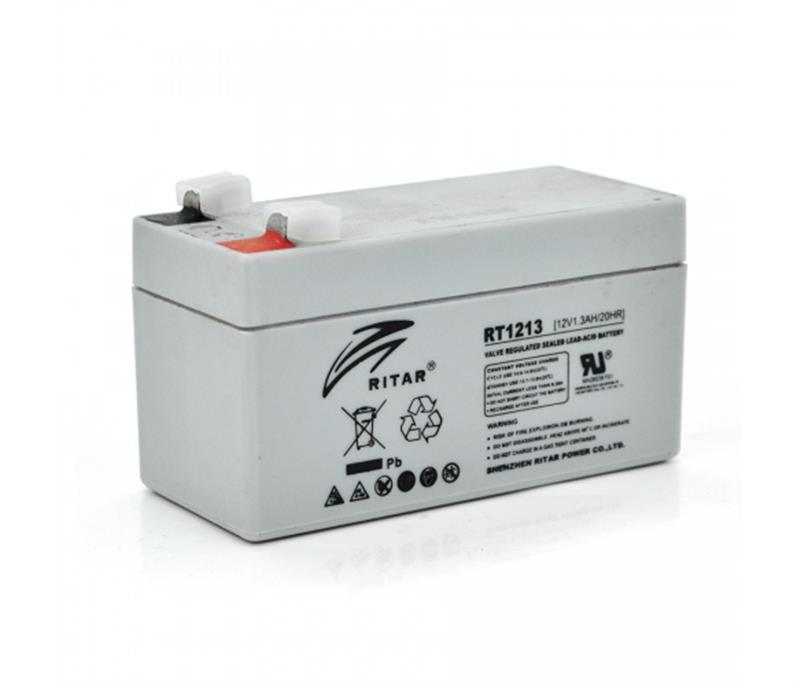 Акумуляторна батарея Ritar 12 V 1.3AH Gray Case (RT1213/09091) AGM