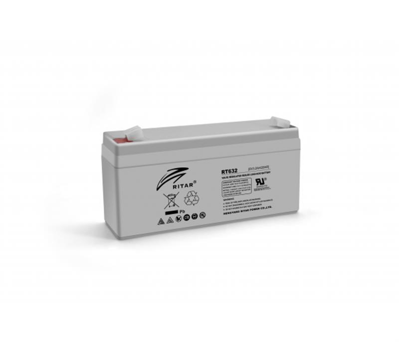 Акумуляторна батарея Ritar 6 V 3.2 AH Gray Case (RT632/02967) AGM