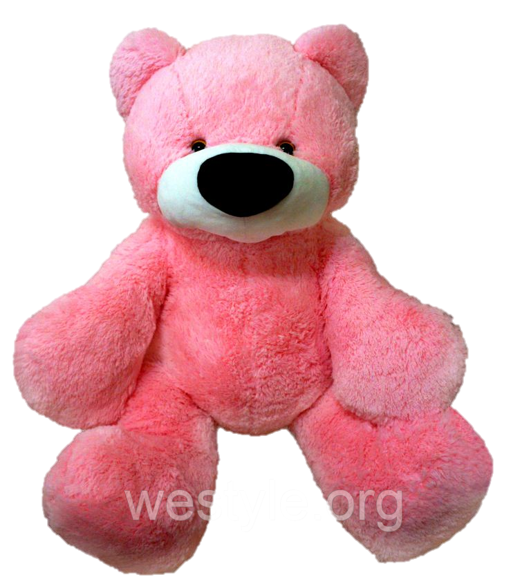 М'яка іграшка -Ведмідь сидячий Бублик рожевий