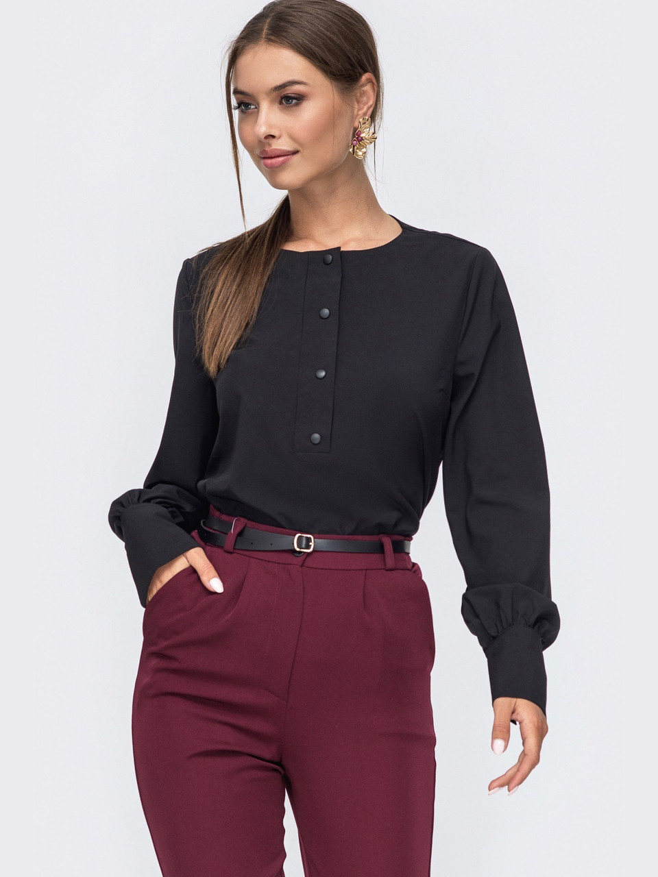 Вішукана жіноча блузка "Teribor", розміри: S, M, L, XL
