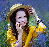 Стильная летняя детская шляпа-канотье с прямыми полями для девочек