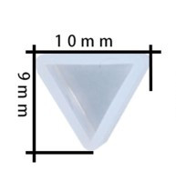 Форма для эпоксидной смолы Finding Молд треугольник Белый Силикон 10 мм x 9 мм - фото 2 - id-p1443990612