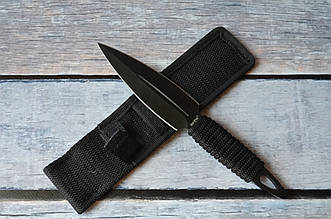 Ніж метальний Сокіл 2, формою та стилем наконечник списа або кинджал, з тканинним чохлом у комплекті