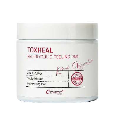 ESTHETIC HOUSE Пілінг-подушечки MDДАЛЬНІ Toxheal Red Glyucolic Peeling Pad 100 мл (100 шт.), фото 1