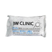 3W CLINIC Мыло кусковое Silver nano Dirt Soap 150 г