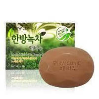 3W CLINIC Мыло кусковое Herbal green Tea Beauty Soap 120 г