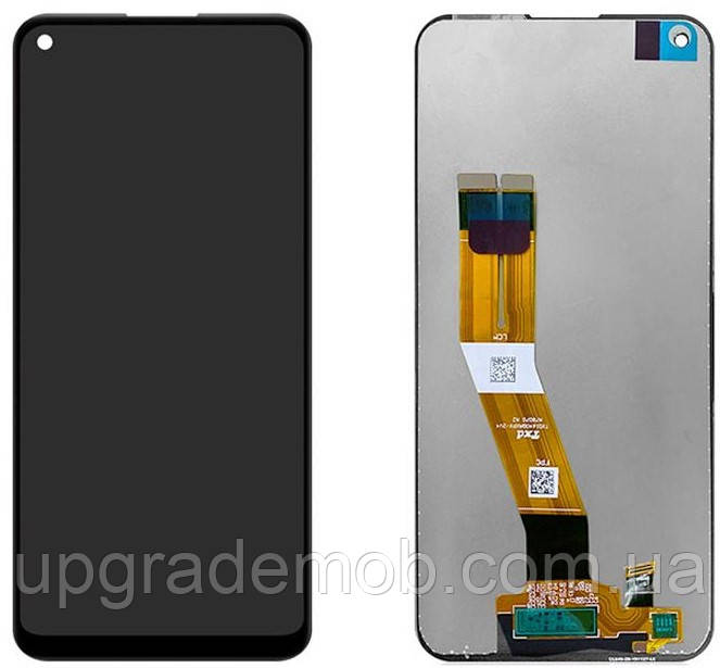 Дисплей модуль тачскрин Samsung A115 Galaxy A11/M115 версія 157.5 mm чорний оригінал