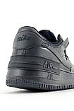 Жіночі кросівки Nike Air Force 1 Shadow Triple Black, чорні шкіряні кросівки найк аір форс 1 шадоу аїр, фото 4