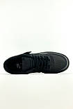 Жіночі кросівки Nike Air Force 1 Shadow Triple Black, чорні шкіряні кросівки найк аір форс 1 шадоу аїр, фото 5