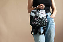 Рюкзак жіночий Black Flowers, фото 3