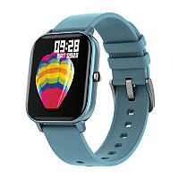 Go Smart watch Colmi P8 Blue для вимірювання пульсу Bluetooth розумний годинник