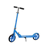 Go Самокат із поліуретановими колесами Scooter 885 Blue для підлітків і дітей складаний із підніжкою