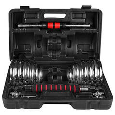 Гантелі хромовані в кейсі 30кг